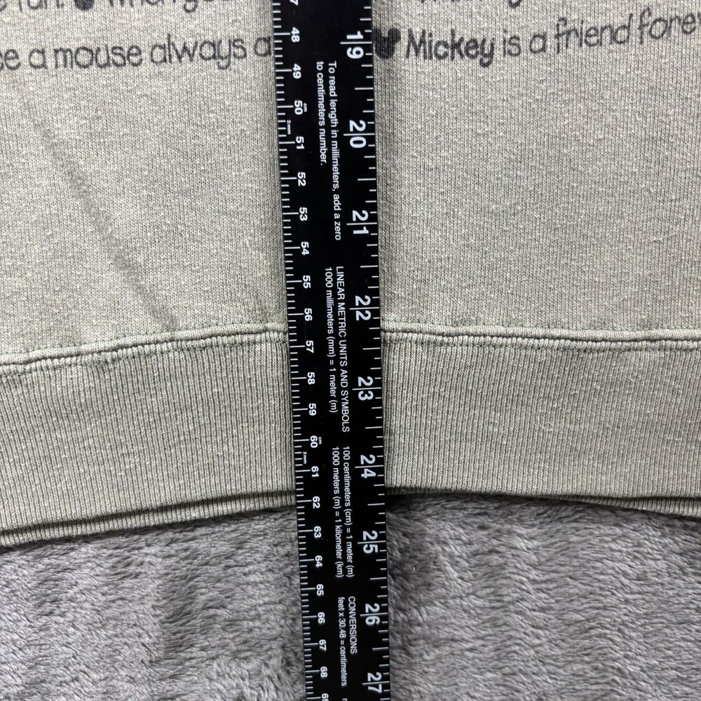 Disney Parks Unisex Mickey Mouse Sweatshirt Vintage 90s Made in USA Large P291 - Picture 6 of 11